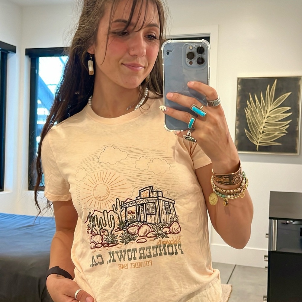 Lucky Brand embroidered Graphic Tee